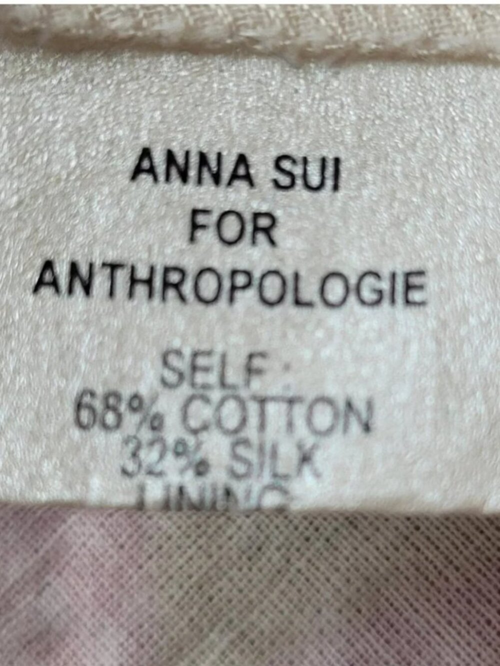 Rare Vintage Y2K Ana Sui for Anthropologie Cotton and Silk Tank Top Size 4 - Picture 3 of 9